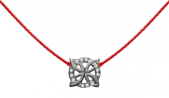 String Necklace Rosace Black Gold RedLine Jewelry - Redline