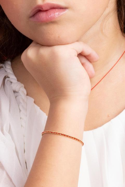 String Bracelet For Children in Yellow Gold - Redline - 0++