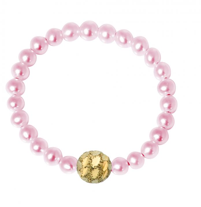 Anillo de perlas con diamante con base en oro amarillo - Redline - 0++