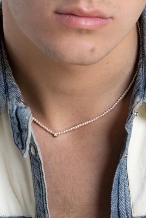 Collar de mujeres Diamond & Pearl Pure (s) Pink Gold - Redline - 0++