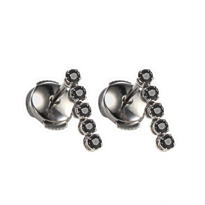 Pendientes con 1.9ct de diamantes en oro negro - Redline