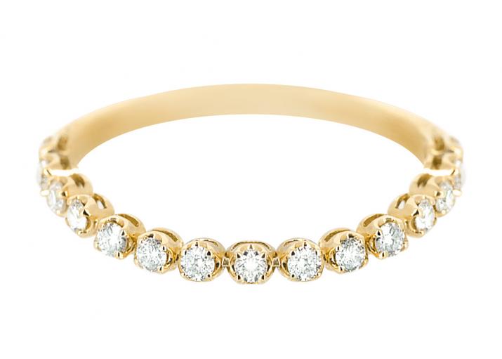 Anillo rígido con 1.46ct de diamantes en oro amarillo - Redline - 0++