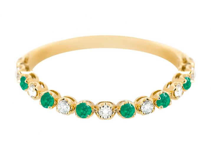 Anillo marilyn oro amarillo esmeral - Redline - 0++