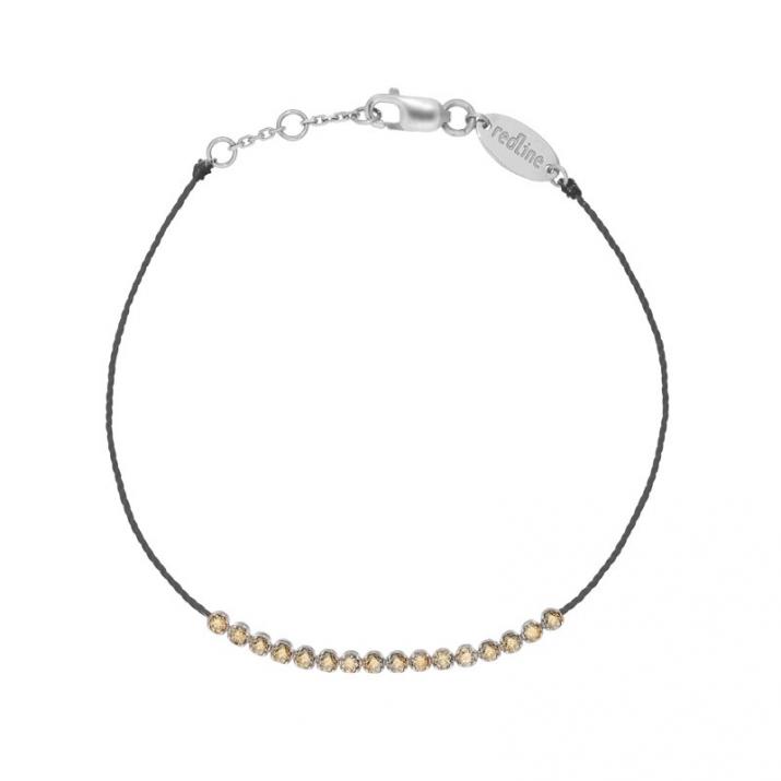 String Bracelet Marilyn Diamants Champagnes White Gold RedLine Jewelry - Redline - 0++