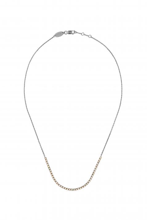 Chain Necklace Marilyn Diamonds Champages Black Gold RedLine Jewelry - Redline - 0++