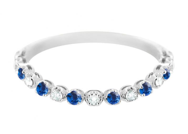 Anillo Marilyn Colored Saphir Oro Blanco - Redline - 0++