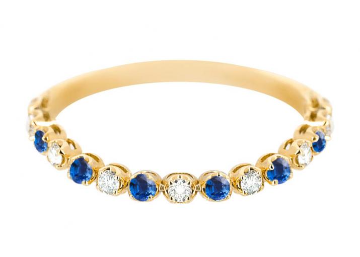 Anillo Marilyn Colored Saphir Oro Amarillo - Redline - 0++