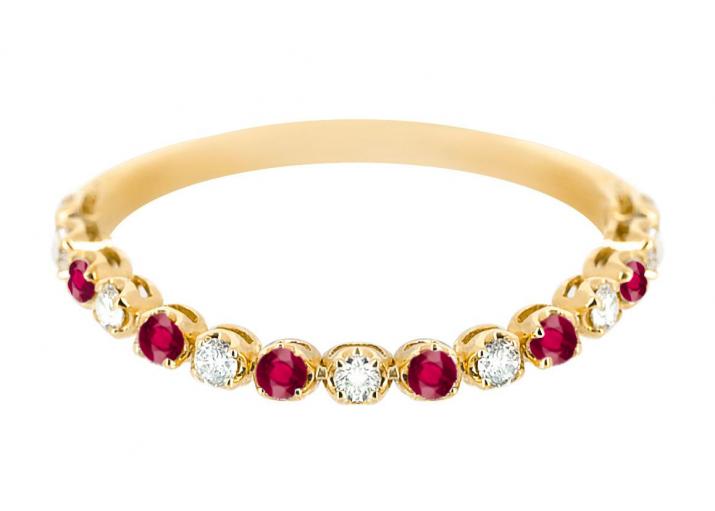 Anillo marilyn ruby oro amarillo - Redline - 0++