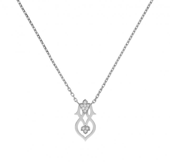 Chain Necklace Lady Fantasy White Gold RedLine Jewelry - Redline
