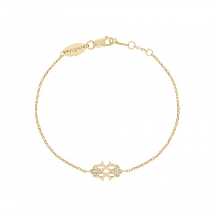 Chain Bracelet Lady Five Yellow Gold RedLine Jewelry - Redline - 0++