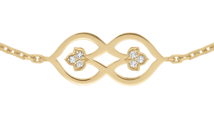 Chain Bracelet Lady Luck Yellow Gold RedLine Jewelry - Redline - 0++