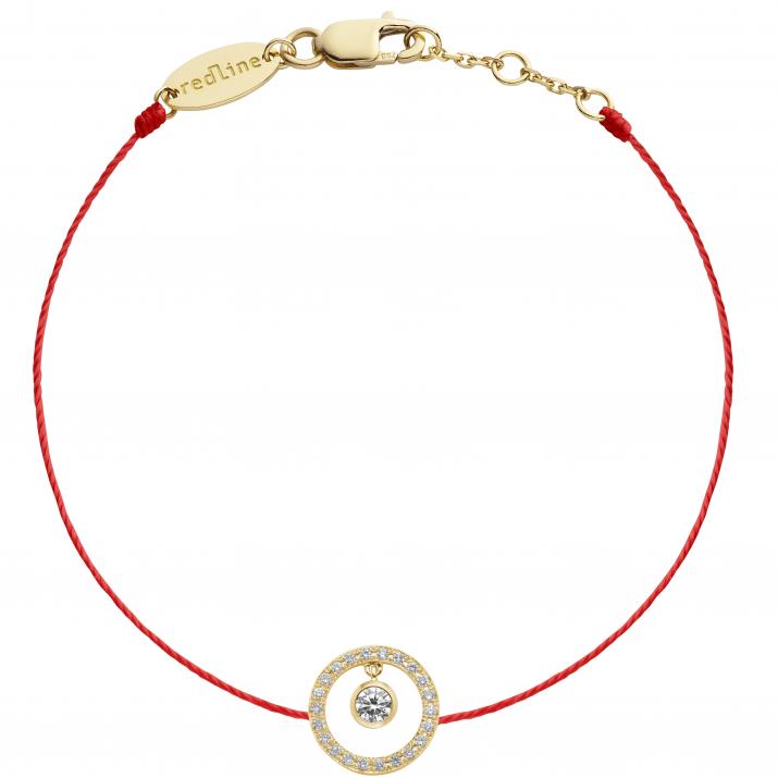 String Bracelet Aurelange Pure Yellow Gold RedLine Jewelry - Redline - 0++