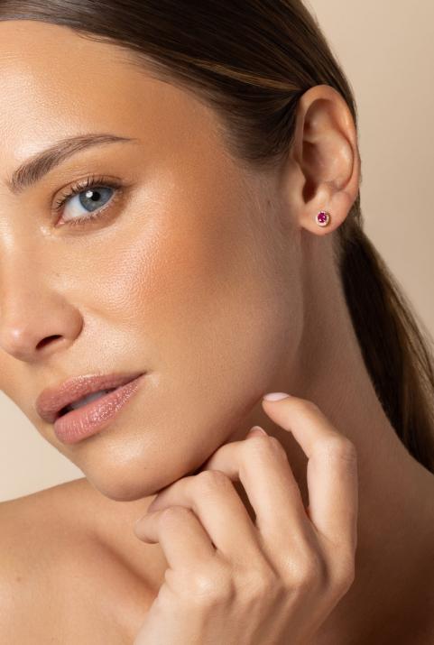 Pendientes de rubíes y diamantes Redline en Oro Rosa - Redline - 0++