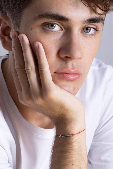 Pulsera de hilo y tubo con diamante negro de 0.5ct con cierre en oro negro - Redline - 0++