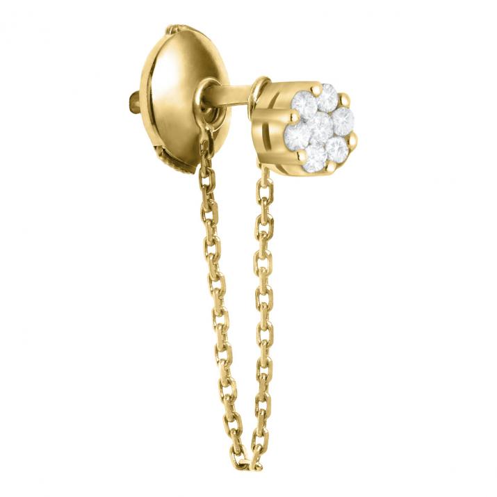 Illusion Courtoise pendientes de oro amarillo - Redline - 0++