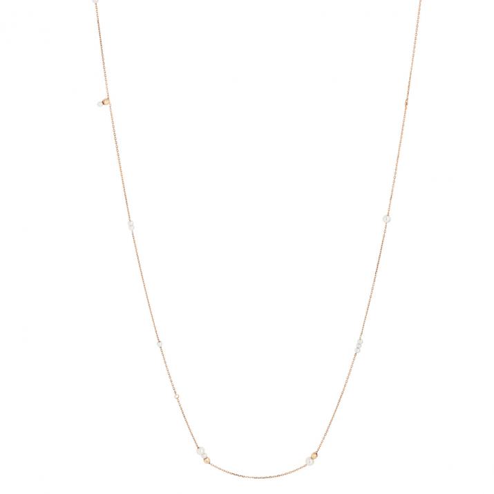 Chain Necklace For Women with 0.01ct Round Diamond in Yellow Gold - Redline - 0++