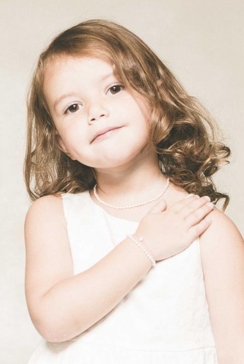 Collar infantil Avakoya Oro Blanco - Redline - 0++