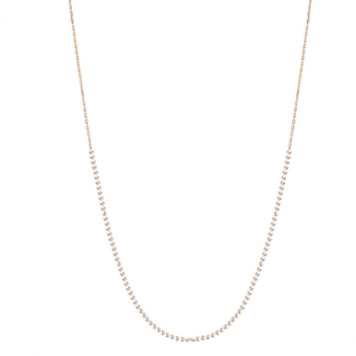 Collar largo Redline mujer con perlas y cadena en Oro Amarillo - Redline - 0++