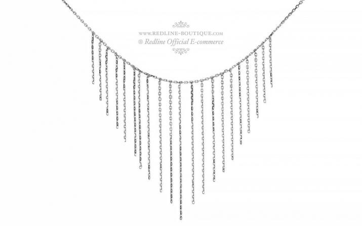 White gold chain necklace - Redline