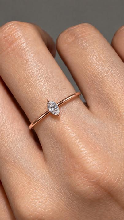 Anillo Junco Sa Majesté Oro Rosa - Redline - 0++