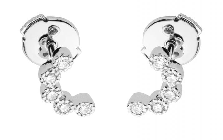 Pendientes con 1.41ct de diamantes en oro blanco - Redline