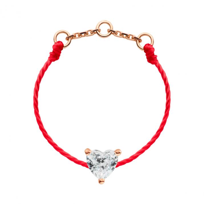 Anillo Bien aimé hilo de oro rosa - Redline - 0++