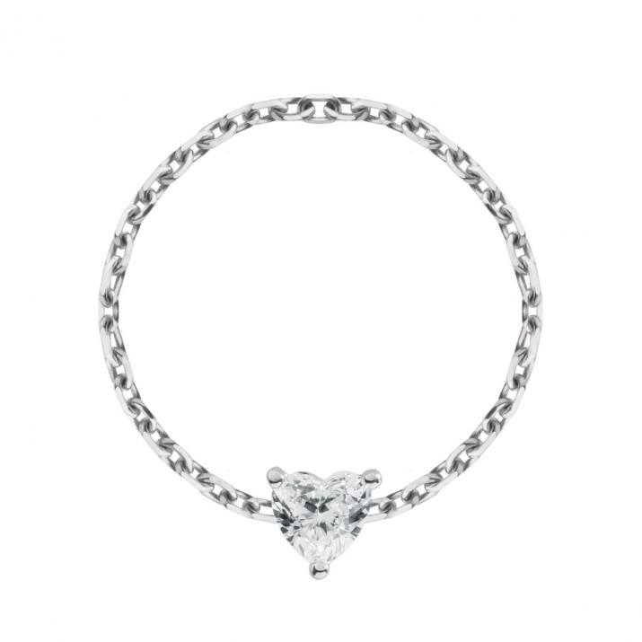 Anillo Bien Aimé cadena de oro blanco - Redline