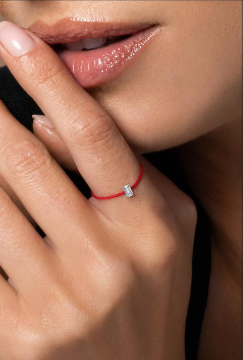 Anillo de Alambre Comtesse Oro Blanco - Redline - 0++