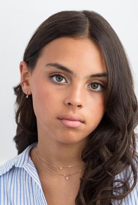 Collar diamante My Letter en oro rosa - Redline - 0++