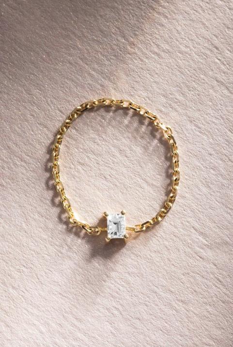 Anillo de Cadena Comtesse Oro Amarillo - Redline - 0++