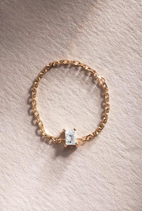 Anillo de Cadena Comtesse Oro rosa - Redline - 0++