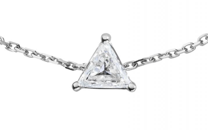 Pulsera en cadena con diamante de 0.10ct en base de oro blanco - Redline - 0++