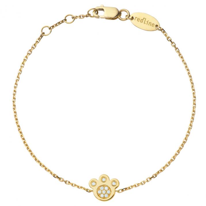 Pulsera en hilo miaou Redline mujer en Oro Amarillo - Redline - 0++