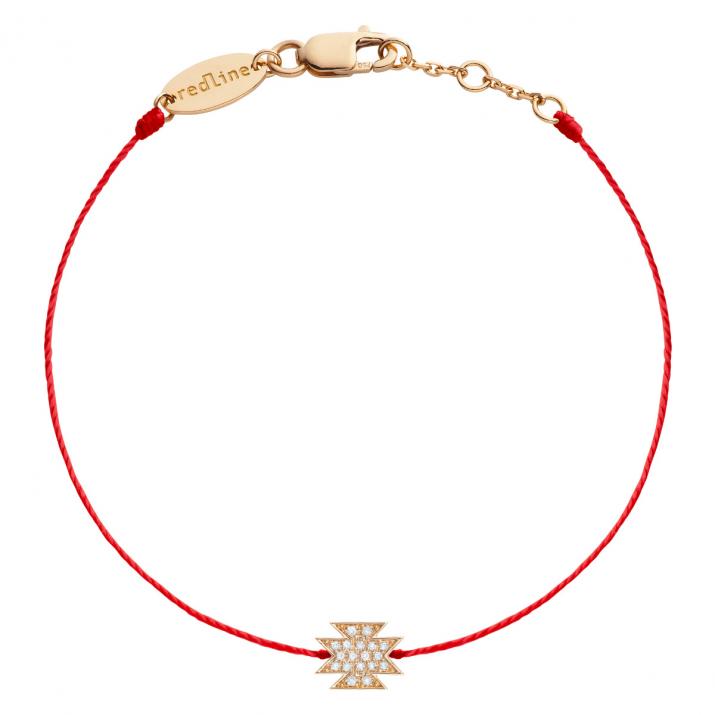Pulsera en hilo diamante Azteca Redline en Oro Rosa - Redline - 0++