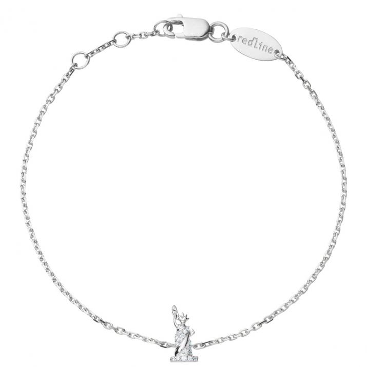 Pulsera en cadena diamante Statue de la liberté Redline en Oro Blanco - Redline - 0++