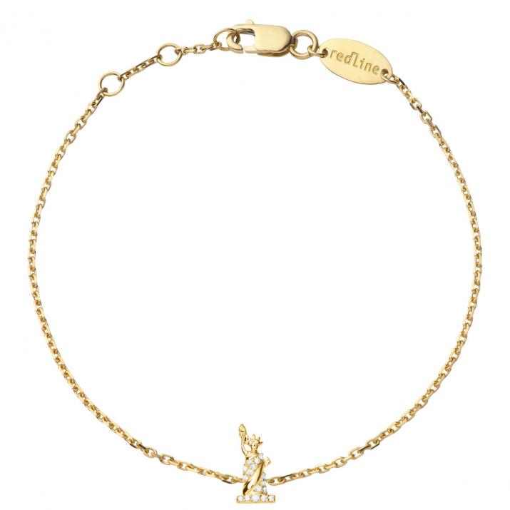 Pulsera en cadena diamante Statue de la liberté Redline en Oro Amarillo - Redline - 0++