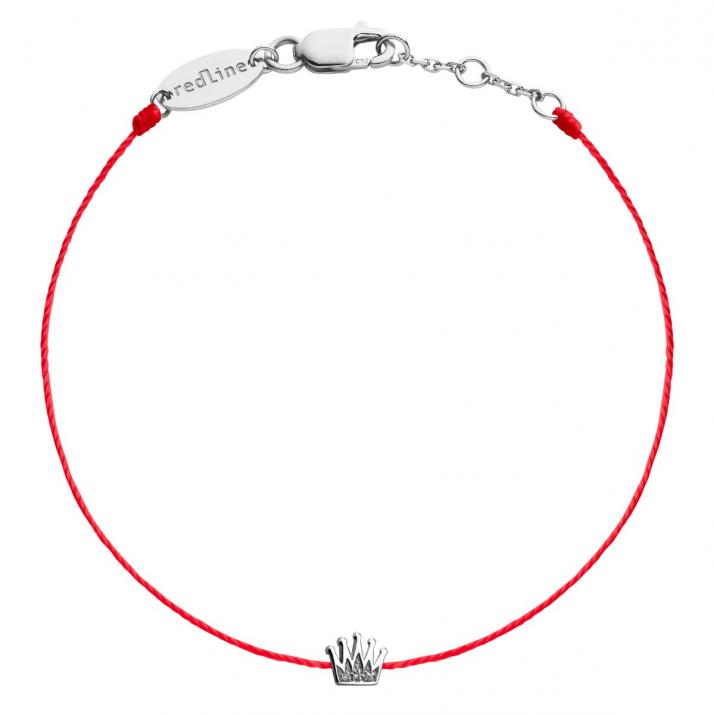 Pulsera de cuerda de Roy Pavé de plata - Redline