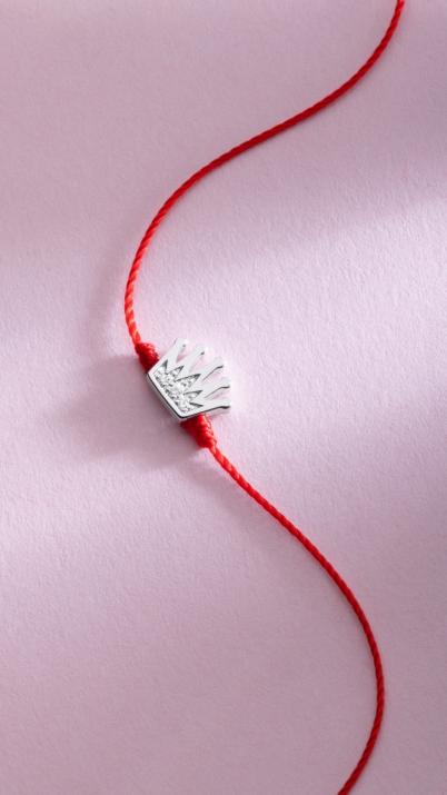 Pulsera de Roy String Pavé White Gold Gold - Redline - 0++