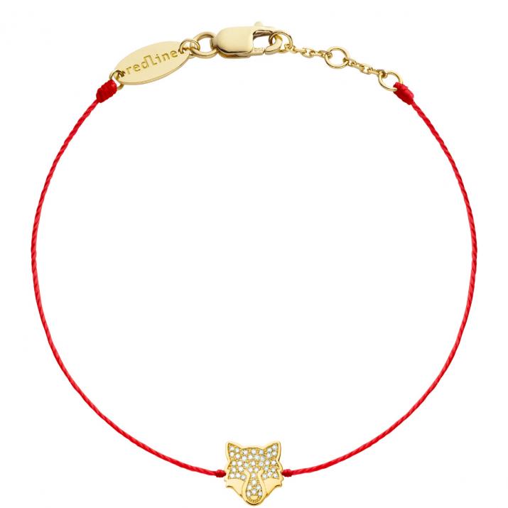 Pulsera en hilo diamante Fox Redline en Oro Amarillo - Redline - 0++