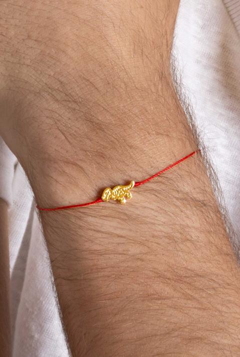 T Rex Pulsera De Cuerda Para Adultos Oro Amarillo - Redline - 0++