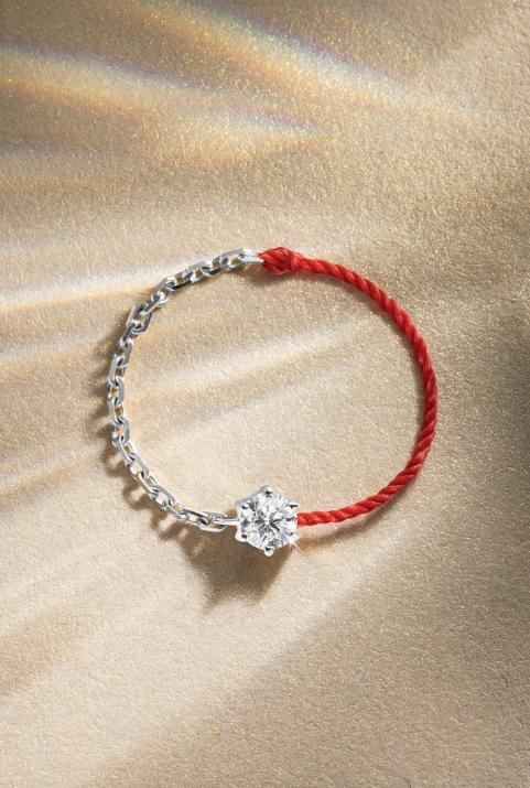 Anillo Absolu Doble en Oro Blanco - Redline - 0++