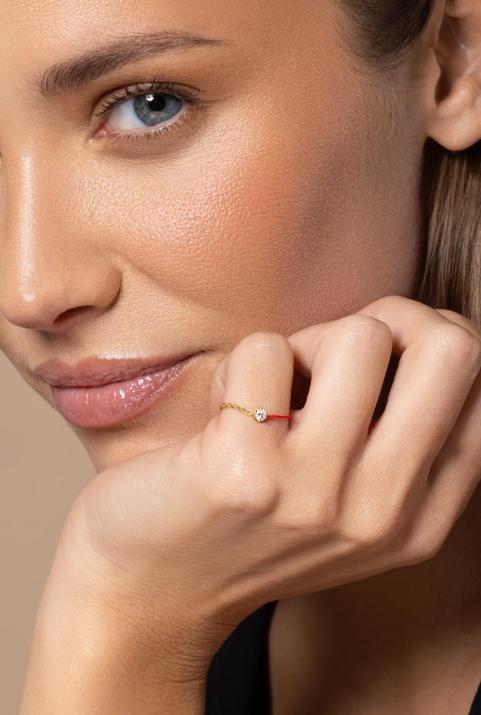 Anillo Absolu Doble en Oro Amarillo - Redline - 0++