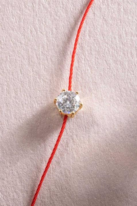 Pulsera en hilo con diamante So Absolu Redline en Oro Amarillo - Redline - 0++