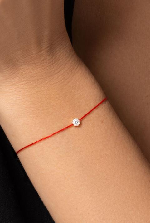 Pulsera en hilo con diamante So Absolu Redline en Oro Rosa - Redline - 0++