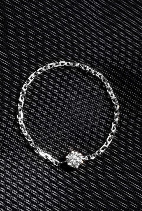 Sortija Absolu Chaîne en oro blanco - Redline - 0++