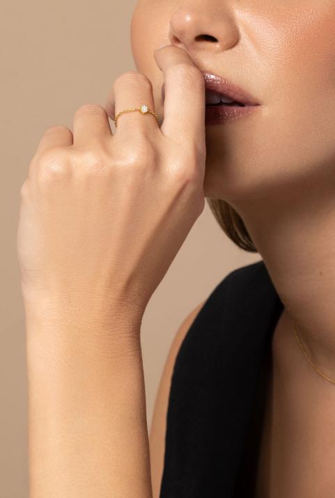 Sortija Absolu Chaîne en oro amarillo - Redline - 0++