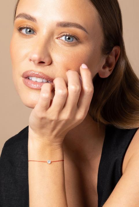 Pulsera absolutamente hilo de oro blanco - Redline - 0++
