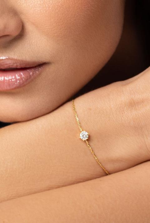 Pulsera de cadena locamente absoluta oro amarillo - Redline - 0++