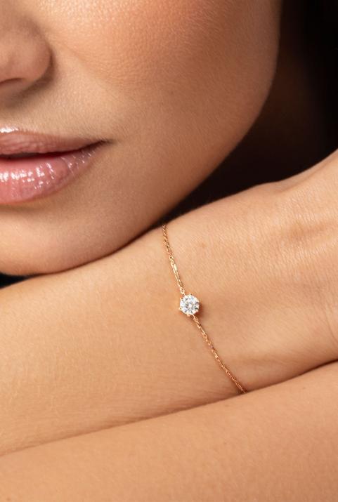 Pulsera de cadena locamente absoluta oro rosa - Redline - 0++