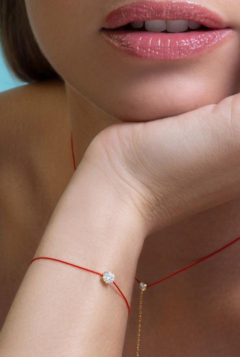 Pulsera de hilo profundamente absolu oro amarillo - Redline - 0++